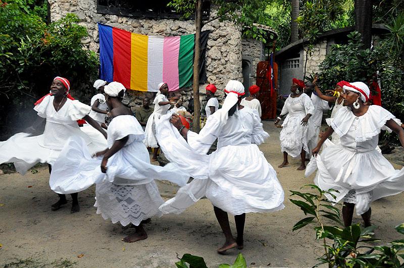 A group of dancers.